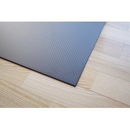 1000 x 500 carbon fibre plate, twill weave, matte anti glare