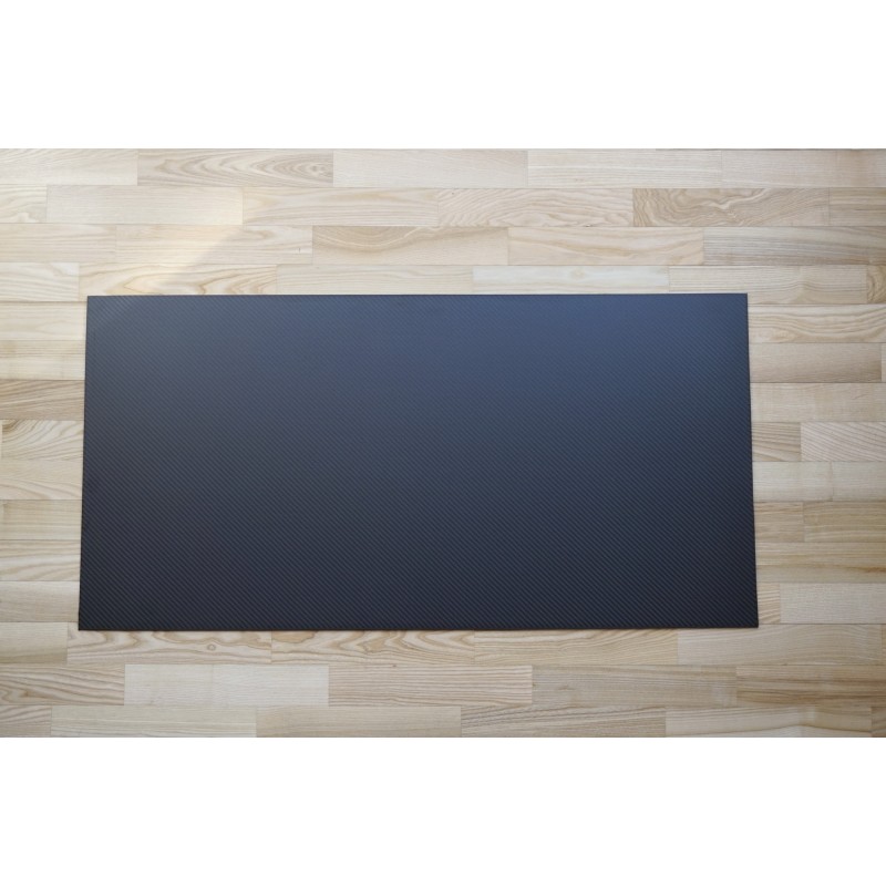 1000 x 500 carbon fibre plate, twill weave, matte anti glare