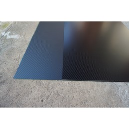 1000 x 500 carbon fibre plate, twill weave, matte (top) vs anti glare (bottom)