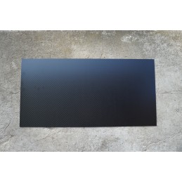 1000 x 500 carbon fibre plate, twill weave, matte