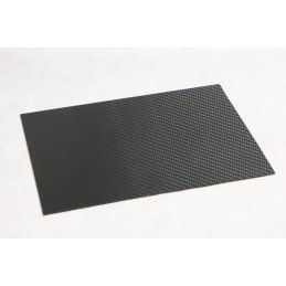 2 mm, 500 x 500 carbon fibre plate, twill weave, glossy