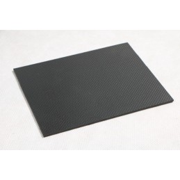 2 mm, 500 x 500 carbon fibre plate, twill weave, matte