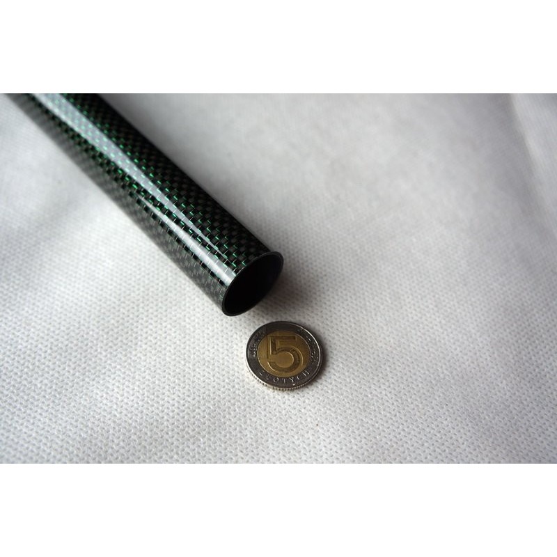 25 x 23 x 1000 plain weave, glossy - green thread