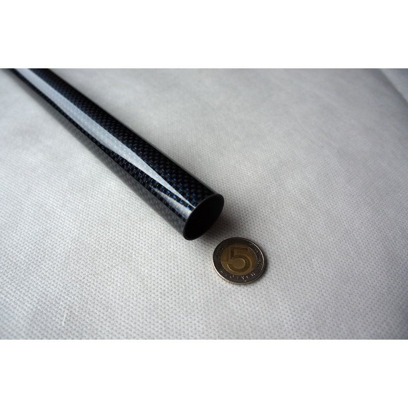25 x 23 x 1000 plain weave, glossy - blue thread