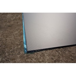 600 x 500 carbon fibre plate, twill weave, matte anti glare