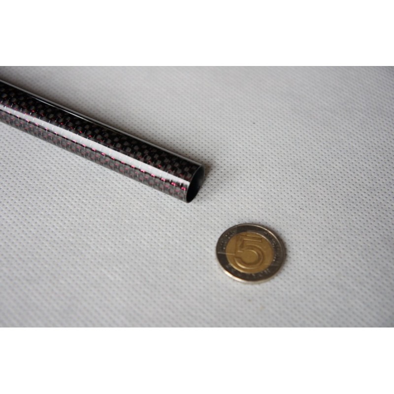 15 x 14 x 1000 plain weave, glossy - red thread