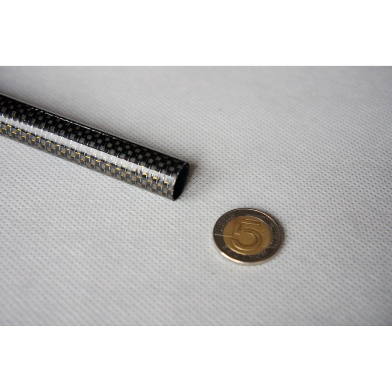 15 x 14 x 1000 plain weave, glossy - yellow thread - corrugated