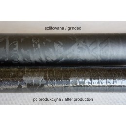 winded tube, grinded, matte