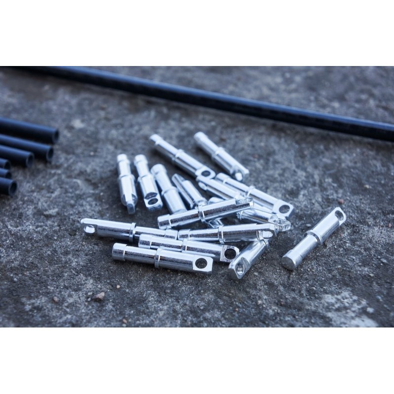 Aluminum end plug for 8mm tubes