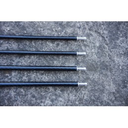 Aluminum end plug for 8mm tubes